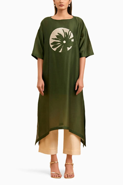 Olive Elegance Suit Set