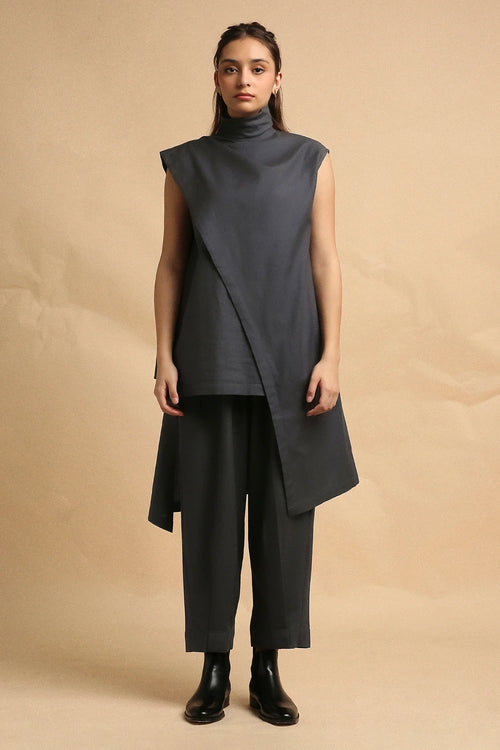 Ash Gray Toga Co-ord Set