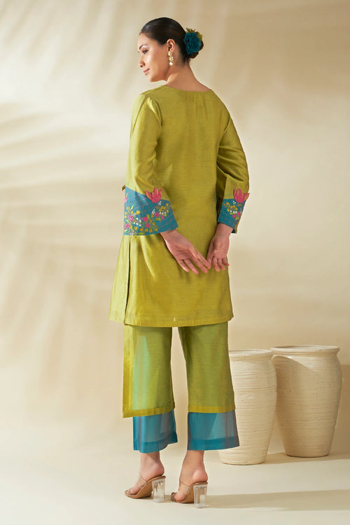 Green Tulip Tunic Set