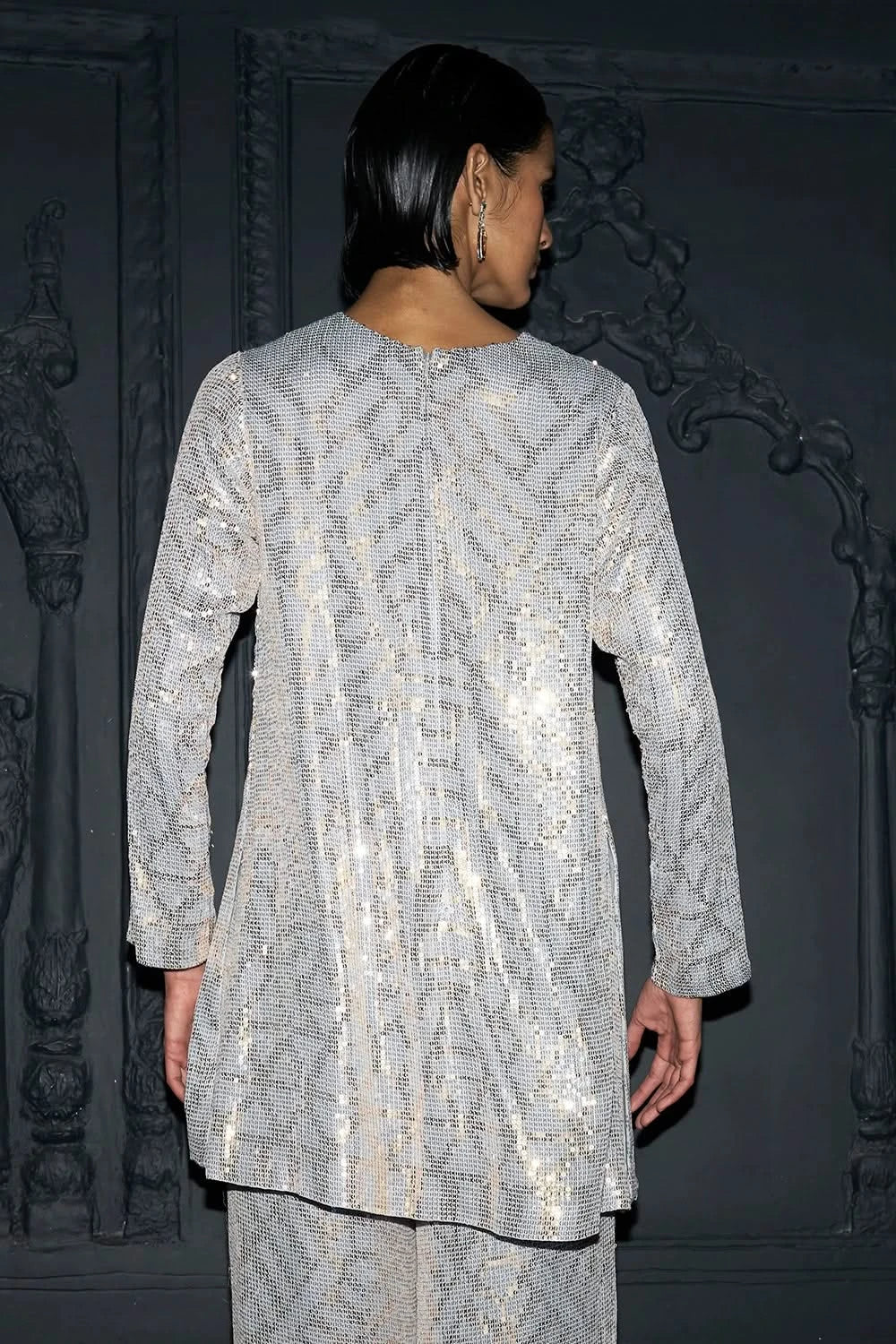 Pastel Sequin Embroidered Top