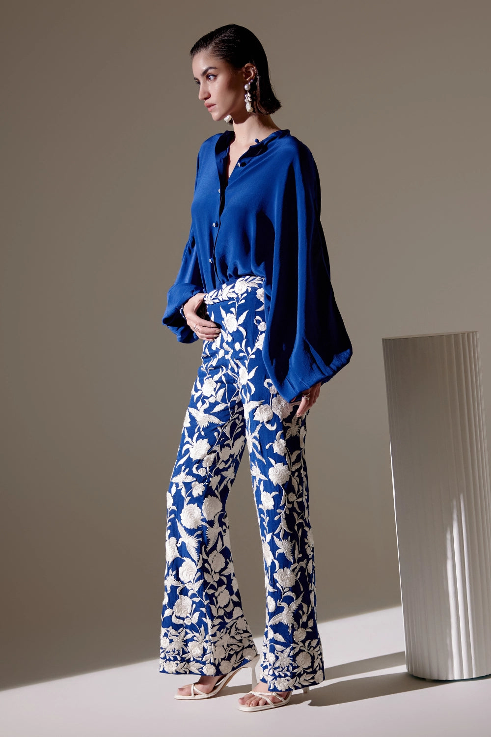 Blue Symphony Embroidered Set