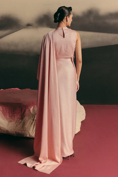 Pale Pink Siren Saree