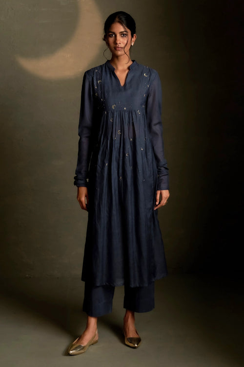 Blue Dusk Long Kurta Set