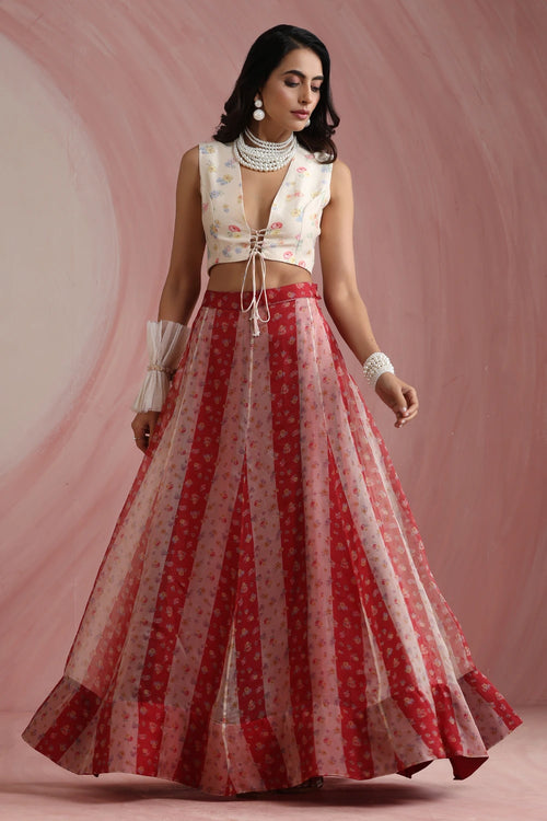 Palace Petals Lehenga Set