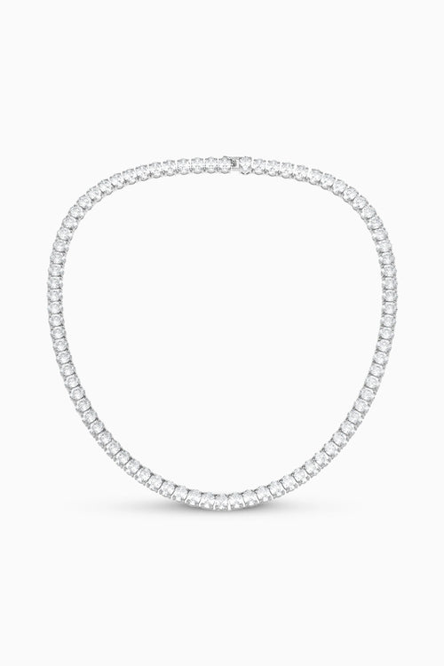 Oval Shaped Solitaire Necklace