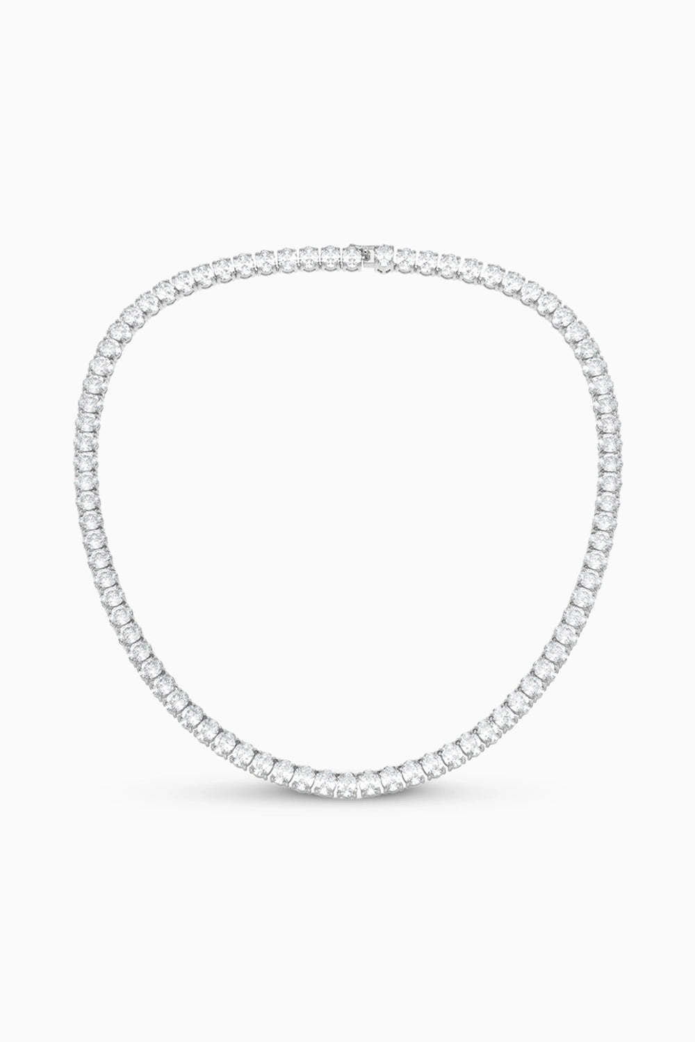 Oval Shaped Solitaire Necklace