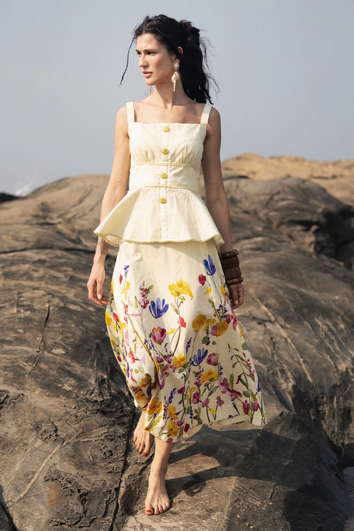 Floral Skirt Set
