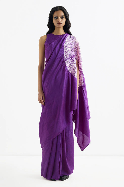 The Purple Handsfree Saree