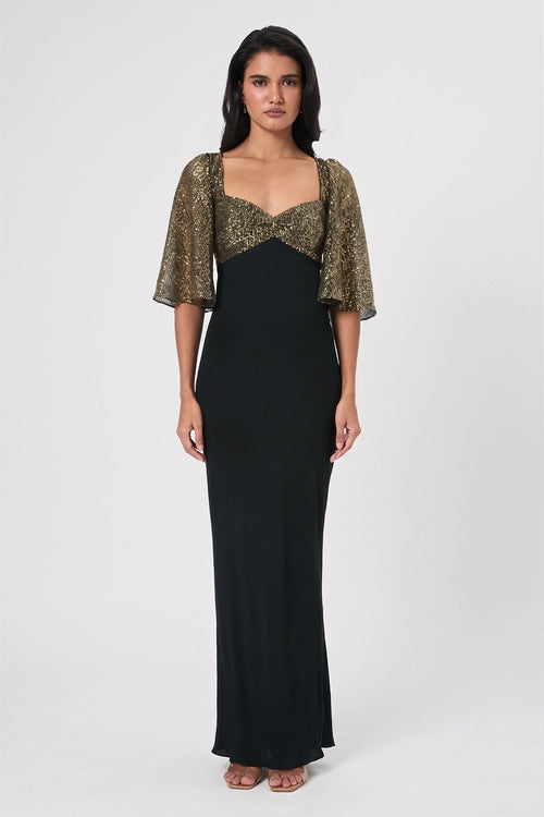 Gold Sequin Maxi Gown