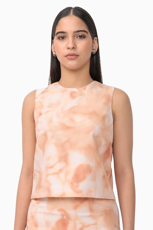 Peach Ivy Top