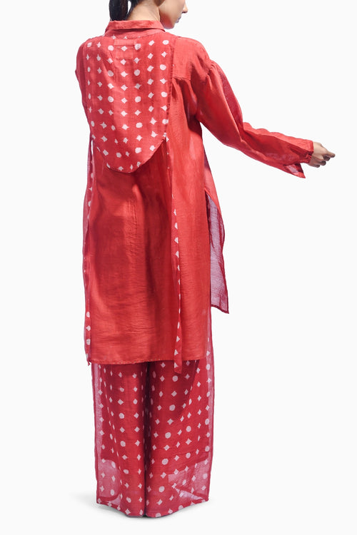 Vermillion Geometry Co-ord Set