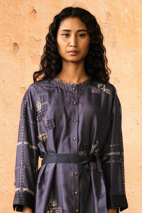 Stone Blue Avani Shirt Dress