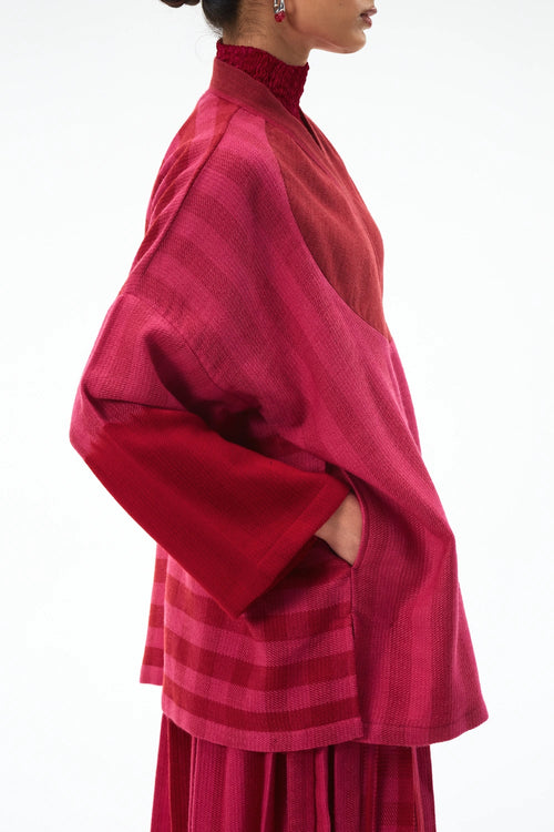 Red Rani Weaver's Jacket