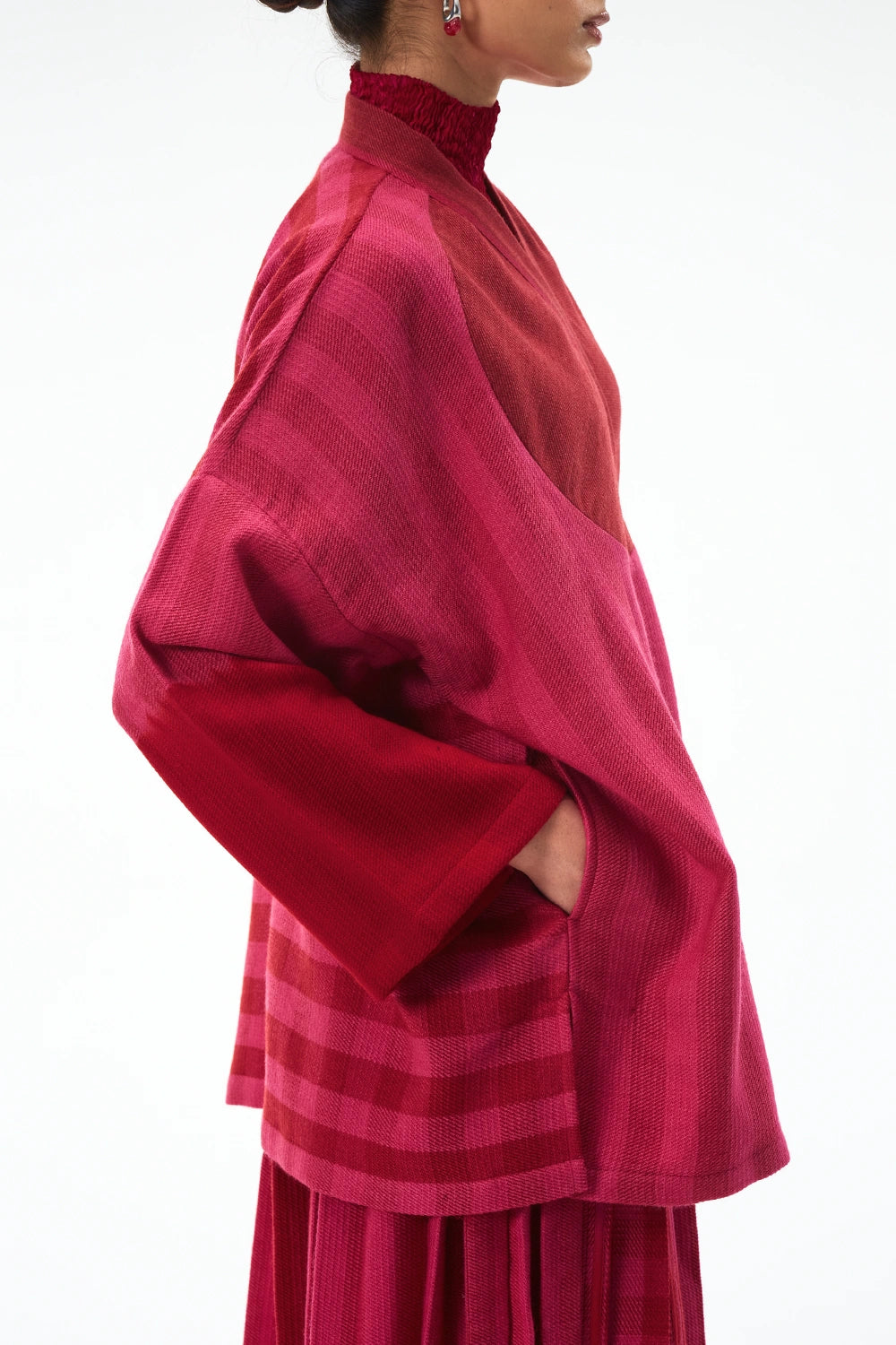 Red Rani Weaver's Jacket