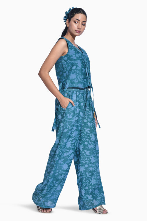 Blue Mori Vest Set