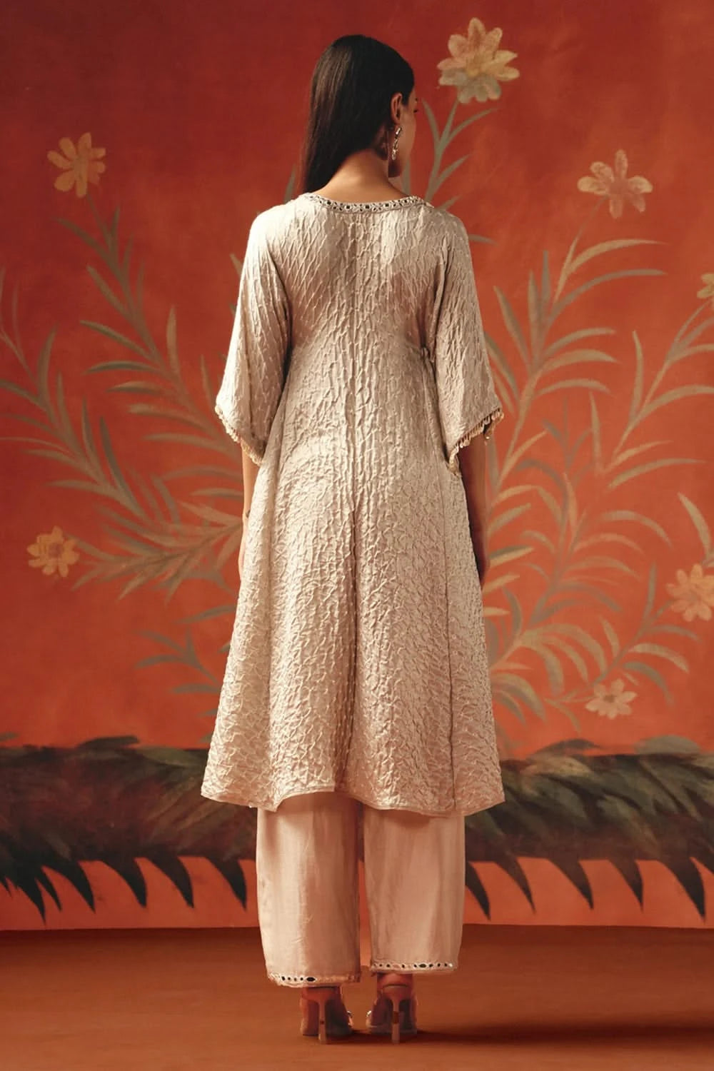 Moon Dust V Neck Drawstring Kurta