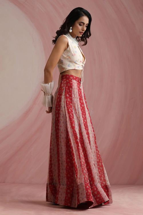 Palace Petals Lehenga Set