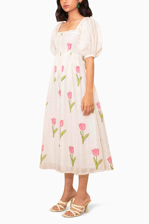 Sunny Tulip Printed Dress