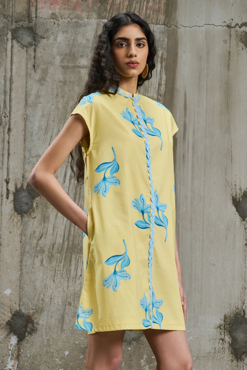 Sunlit Bloom Shift Dress