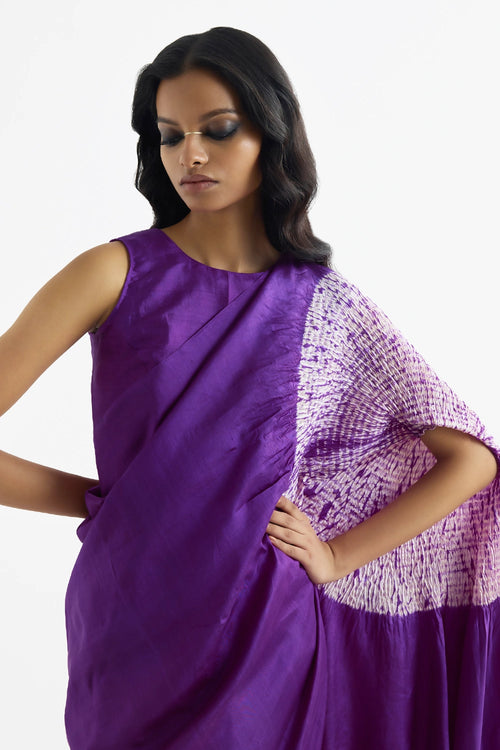 The Purple Handsfree Saree