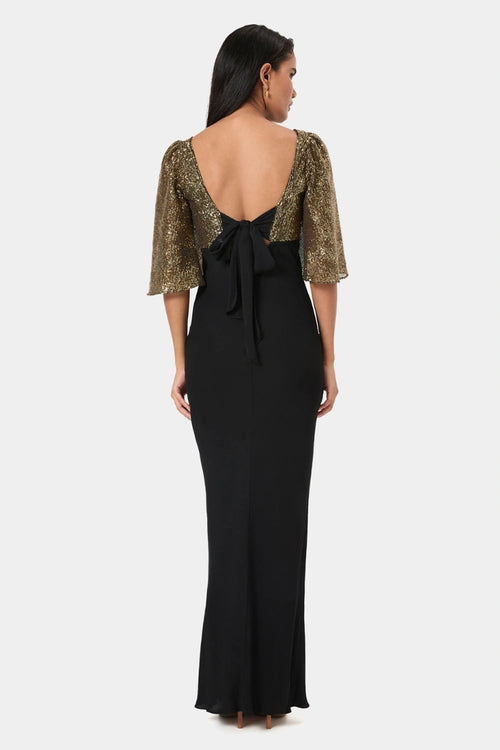 Gold Sequin Maxi Gown