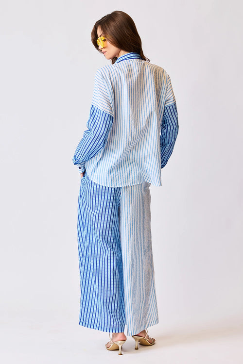 Azure Horizon Embroidered Shirt