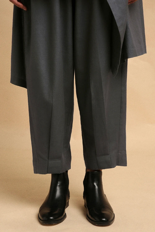 Ash Gray Toga Co-ord Set