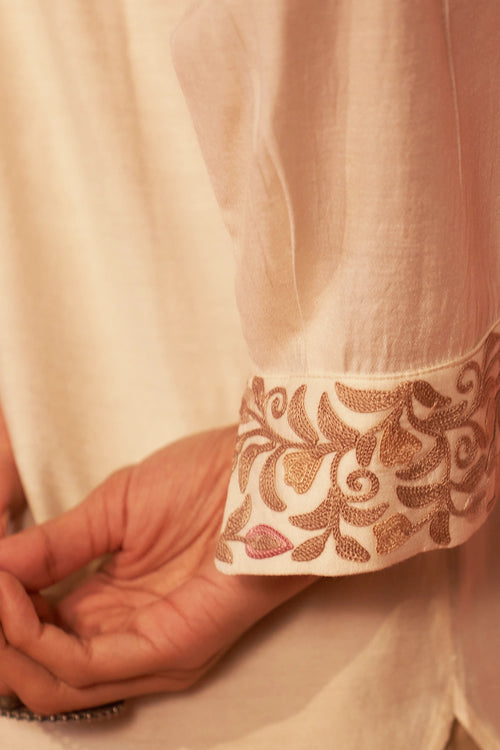 Shabnam Ivory and Sand Co-ord Set