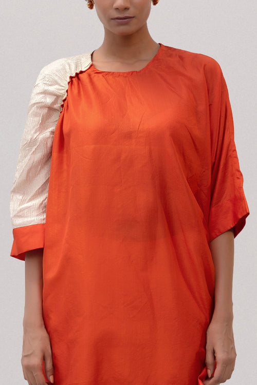 Eeda Varq Rust Duet Tunic