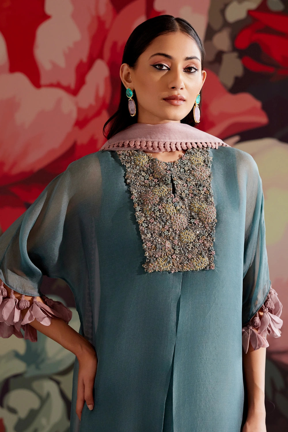 Teal Sapphire Kurta Set