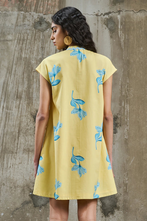 Sunlit Bloom Shift Dress
