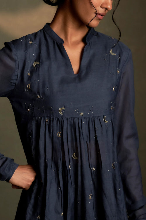 Blue Dusk Long Kurta Set