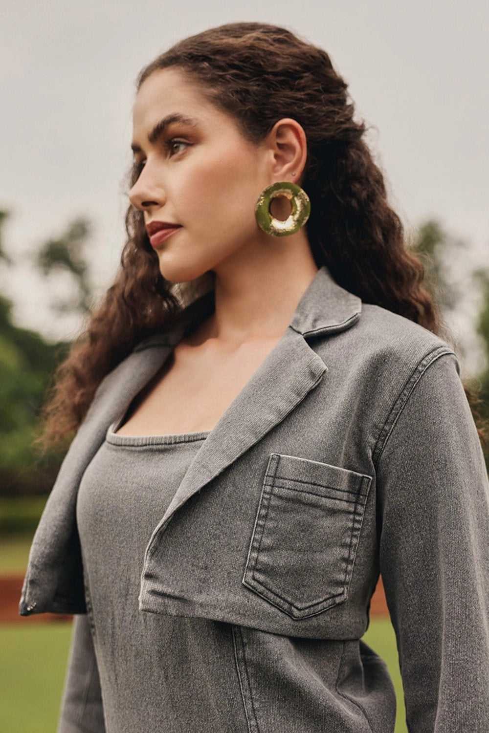 Ash Strappy Denim Dress