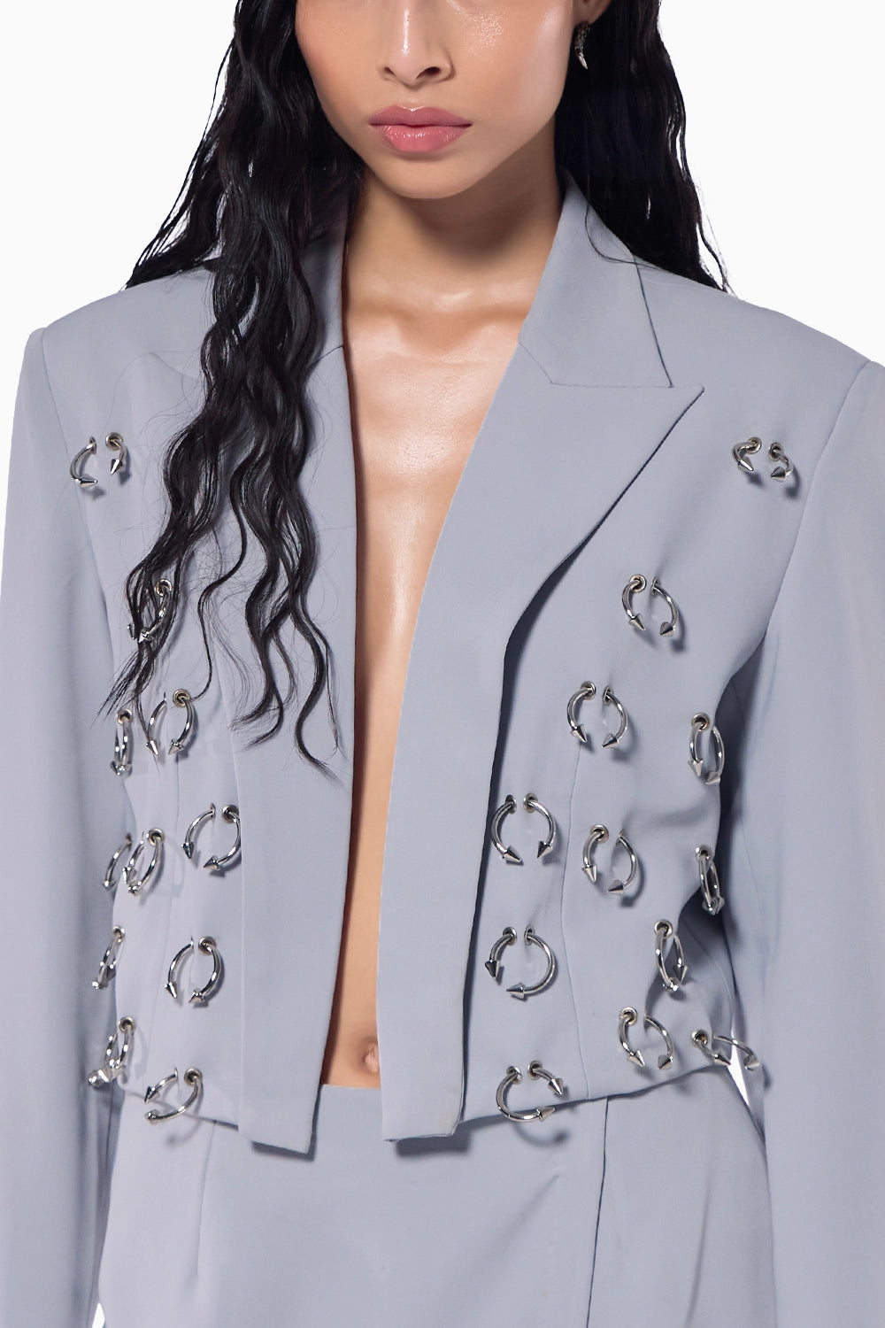 Ash Grey Septum Blazer