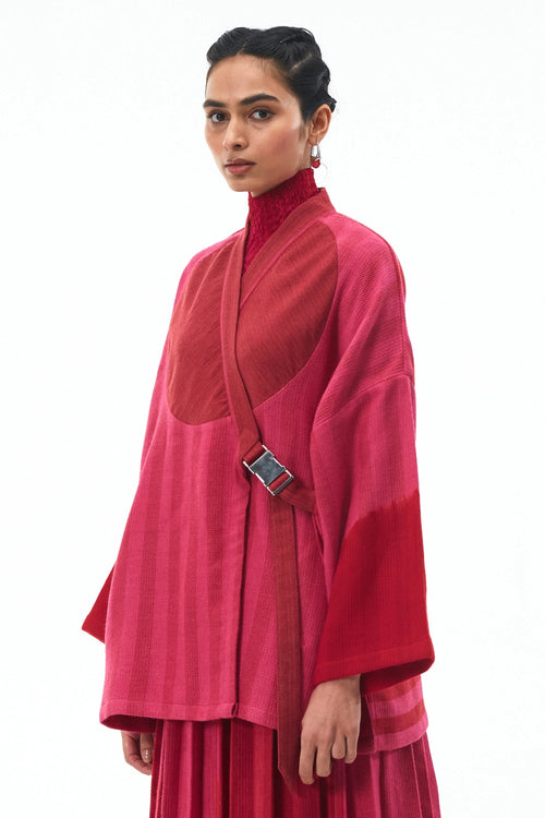 Red Rani Weaver's Jacket