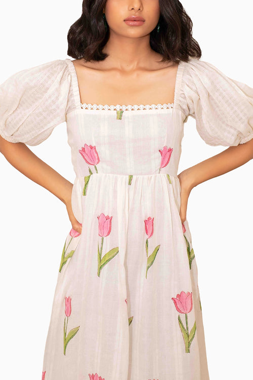 Sunny Tulip Printed Dress