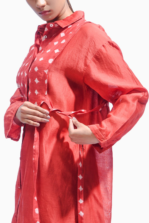 Vermillion Geometry Co-ord Set