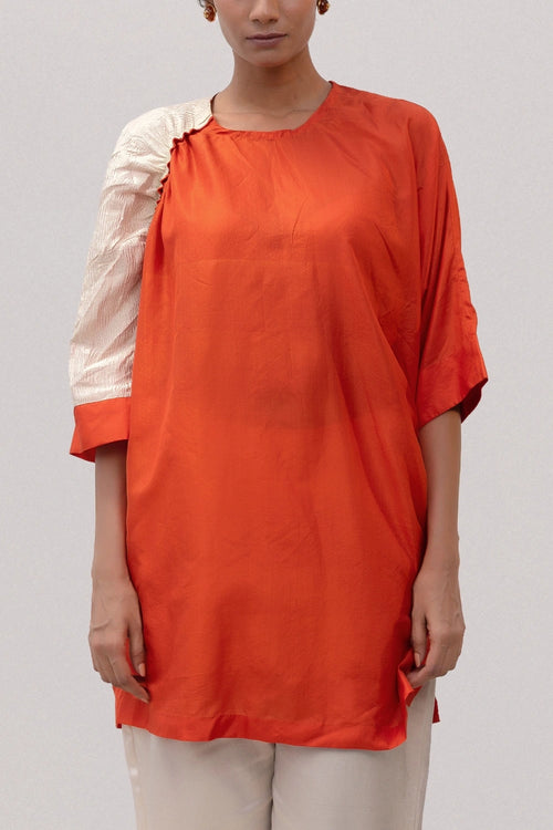 Eeda Varq Rust Duet Tunic