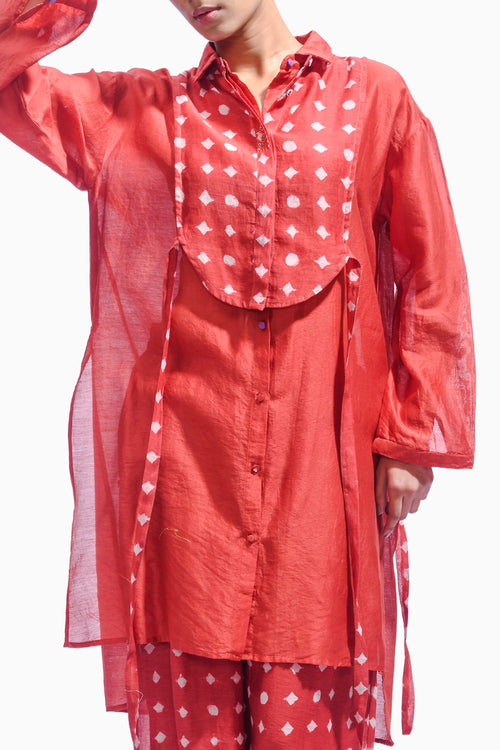 Vermillion Geometry Co-ord Set