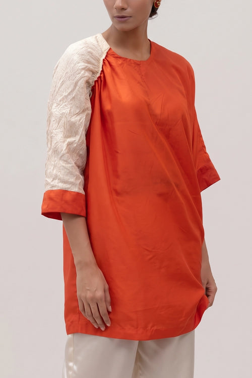 Eeda Varq Rust Duet Tunic
