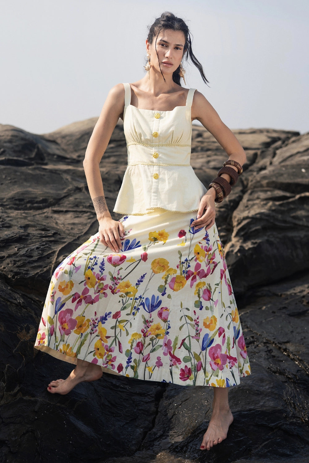 Floral Skirt Set