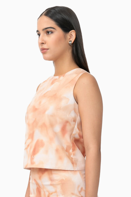 Peach Ivy Top