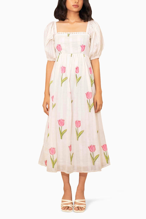 Sunny Tulip Printed Dress