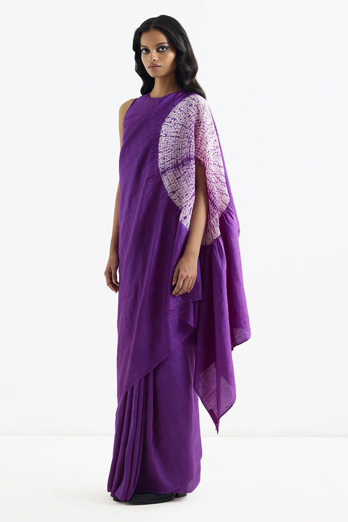 The Purple Handsfree Saree