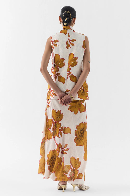 Elara Blazer And Knot Skirt Set