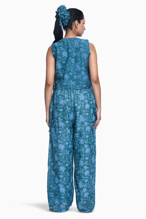 Blue Mori Vest Set