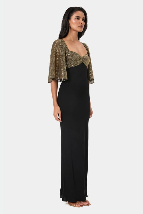 Gold Sequin Maxi Gown