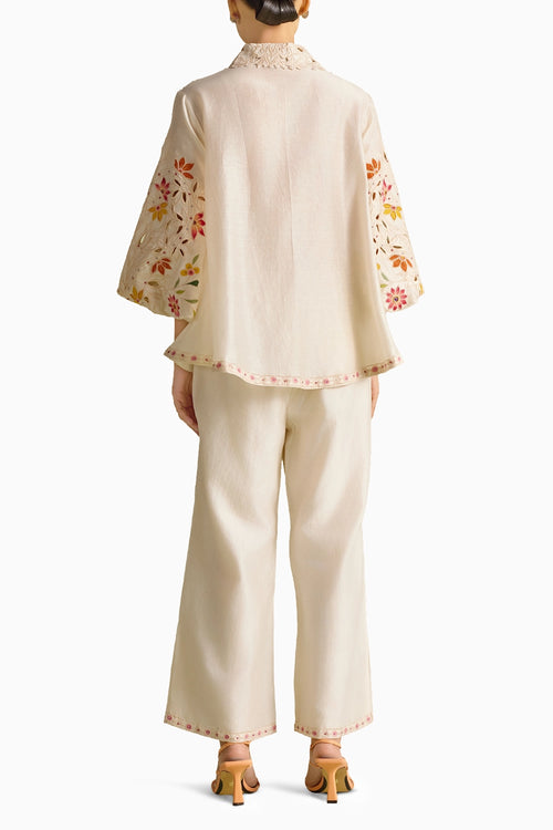Ivory Applique Co-ord Set