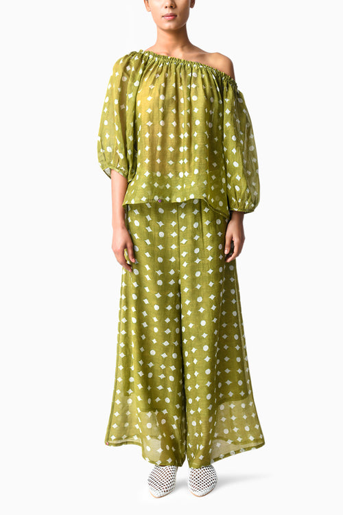 Henna Off-Shoulder Co-ord Set