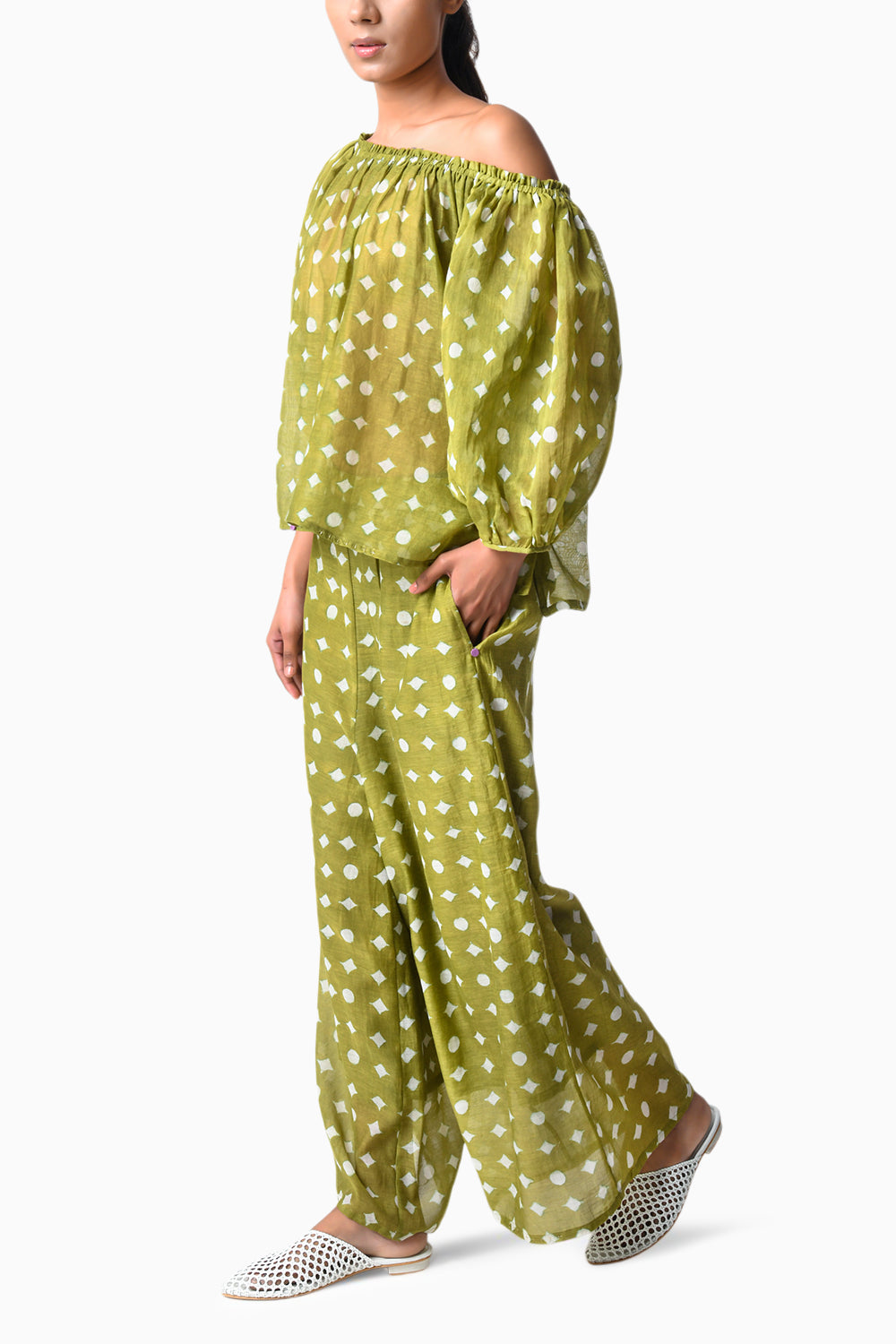 Henna Off-Shoulder Co-Ord Set